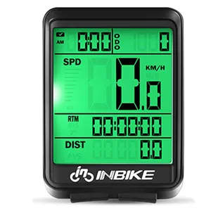 Waterproof Bicycle Speedometer Wireless Bike Cycling Mileage Rainproof Stopwatch Watch LED Speed Rate Meter