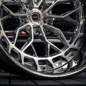 Jantes en fibre de carbone forgée LSGZL 5x130 5x114.3 16 -26 pouces, jantes en alliage concave à fond profond, jantes de voiture de sport pour Urus de luxe - Product Image 3