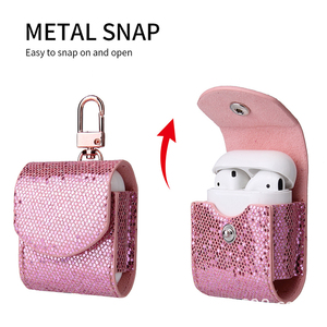 Estilo de caso de lujo brillante auricular estuche brillante personalizado brillo caja de cubierta de borde, para los <span class=keywords><strong>AirPods</strong></span> - Product Image 4