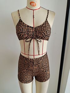 Wholesale Custom Women's 3 Piece Geometric Print Swimsuit with Cover up and Shorts Modest Bathing Suit for <b>Beach</b> - Product Image 4