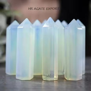 Torre de Cristal de Opalita Natural Pulida al por Mayor, Varita de Cristal Curativa, Espécimen Mineral de Piedra Tallada, Puntas de Cristal - Product Image 6