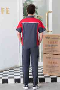 <span class=keywords><strong>Verano</strong></span> <span class=keywords><strong>de</strong></span> manga corta ropa <span class=keywords><strong>de</strong></span> trabajo taller trabajo fábrica hombres mujeres uniforme - Product Image 6