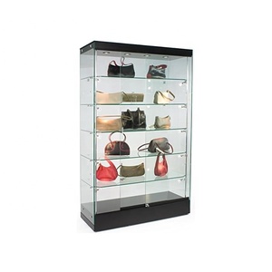 Vitrina de Vidrio sin Marco de 4 pies con Iluminación LED, 5 Estantes, Puerta Corredera, Vitrina para Exhibición de Cigarrillos en Venta - Product Image 5