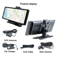2023 Offres Spéciales 10.26 pouces tactile Dashcam avant et arrière double caméra Adas Carplay & android Auto Live Streaming Dash Cam