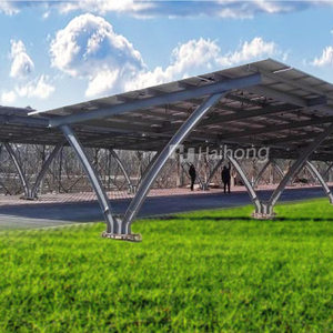 Sistema de cochera solar, toldo solar de acero galvanizado rentable, marco de cochera fotovoltaica de aleación de aluminio, cochera solar comercial - Product Image 6