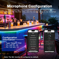 Controlador LED Digital Inteligente GLEDOPTO de Alta Sensibilidad con Micrófono AquaX WL1 IP67 ESP32 WLED
