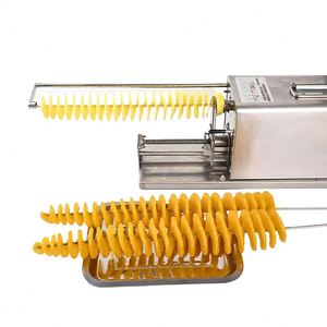 Machine à découper les pommes de terre en spirale électrique, coupe-pommes de terre en spirale, trancheuse automatique électrique pour frites en spirale, Twister - Product Image 4