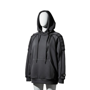 Precios al por mayor: Sudadera con capucha deportiva extragrande para hombre, tejida, 100% algodón, transpirable, sin costuras, fusión sin costuras, ODM - Product Image 5