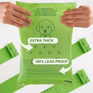 Wholesale Manufacturer Custom Biodegradable Dog Poop Bags Eco-Friendly Pet Waste Bag With Dispenser Leak-Proof <b>Compostable</b> - Product Image 6