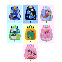 Mochila Escolar de Nailon para Niños, Morral de Dibujos Animados a Prueba de Agua para Guardería, Escuela Primaria