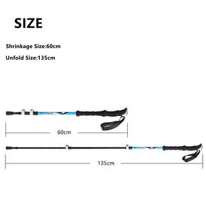 Bâtons <span class=keywords><strong>de</strong></span> Trekking télescopiques ultralégers, à serrure externe, accessoire en acier au tungstène, en Fiber <span class=keywords><strong>de</strong></span> carbone, ultra-léger, pour la randonnée, d'alpenstock - Product Image 5