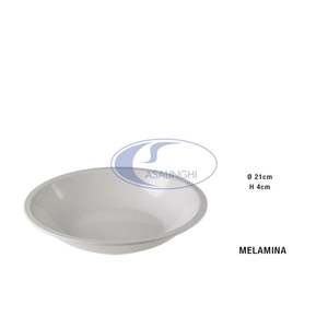 Assiette en mélamine profonde LE PERLE 21x4h pour les amuse-gueules et les fêtes - Product Image 1