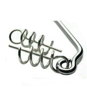 Centering Pin stainless steel Spring Twist Fixed Lock Fishing Latch Screw Needle for Soft Lure