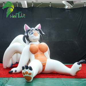 دمية ترفيهية ترويجية قابلة للنفخ على شكل فتاة أنمي ذات بطن كبير وأجنحة كبيرة - Product Image 6