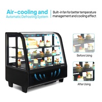 Réfrigérateur vitrine pour pâtisserie, mini réfrigérateur pour gâteaux au chocolat, armoire de présentation, congélateur, refroidisseur, vitrine, réfrigérateur
