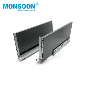 Sistema de correderas de cajones de alta resistencia, extensión completa, cierre suave, doble pared, riel de montaje inferior, caja de cajón de acero para gabinete de cocina - Product Image 3