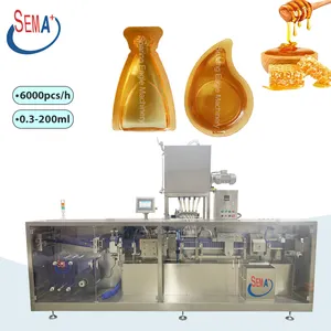 Automatic cream liquid energy gel sport gel filling forming sealing sealing plastic ampoule packing machine