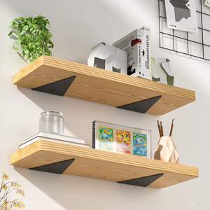 Soportes de estante 8 pulgadas Oculto Heavy Duty Montado en la pared Metal Rústico Industrial Moderno Hierro Triángulo Soportes flotantes Estantes - Product Image 6