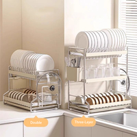Supports de rangement de haute qualité en promotion, meubles de maison, organisateur de cuisine, supports de rangement à trois niveaux