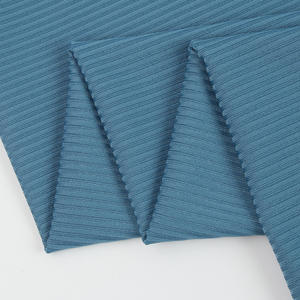 Nuevo Diseño Transpirable y Suave, Tejido de Punto Acanalado de Viscosa, Rayón y Spandex, Teñido en Hilo, de un Solo Lado Grueso, con Rayas 1x1, 2x1, 2x2, 3x2, 4x2, 4*2 - Product Image 6