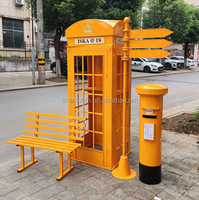 SMS Venta al por Mayor de Cabinas Telefónicas Antiguas Vintage de Metal Blanco Estilo Londres Británico para Decoración de Bodas, Eventos y Fiestas