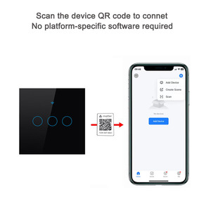 Homekit 1 2 <span class=keywords><strong>3</strong></span> 4 <span class=keywords><strong>Gang</strong></span> <span class=keywords><strong>Smart</strong></span> Wifi Touch <span class=keywords><strong>Switch</strong></span> No APP EU UK Alexa Google Control remoto Matter Wall Light Touch <span class=keywords><strong>Switch</strong></span> - Product Image 6