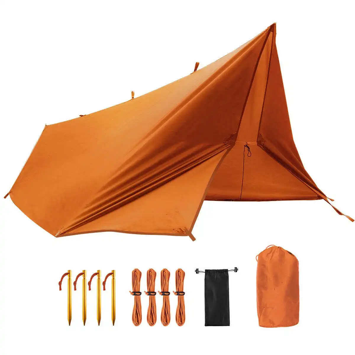 מותאם אישית לטוס אוהל ברזנט Ultralight חופה הישרדות חיצוני קמפינג אוהל עמיד למים לטוס טארפ ערסל גשם נייד מקלט שמש אוהל