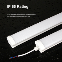 Centre commercial parking radar capteur de mouvement led batten lightwaterproof led triproof light ip65