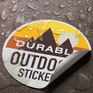 Custom Durable Outdoor warning Sticker Printing fade resistant weatherproof Labels for industry heavy duty asset equipment
