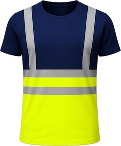 Gamme de vêtements de travail haute visibilité personnalisés de qualité supérieure, gilets de sécurité respirants, chemises de protection avec bandes réfléchissantes - Product Image 1