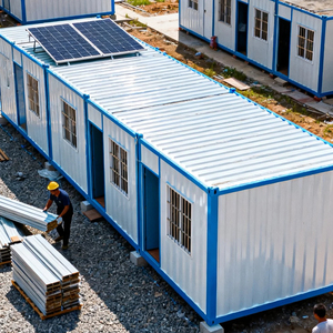 Nhà di động container, nhà Bảng di động trang trí, kết cấu thép nhẹ dày nhà tiền chế đơn giản - Product Image 1