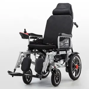 中国工厂供应残疾人折叠电动电动轮椅