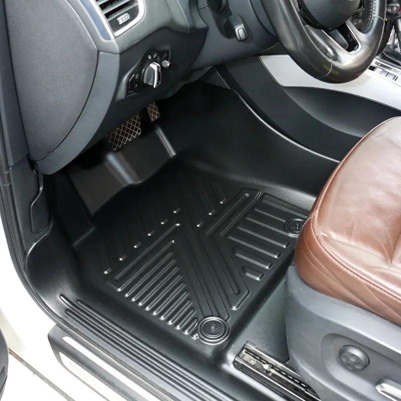 Accesorios de coche de tamaño personalizado 5d All Weather Tpe Car Floor Mats Liners para Audi Q5 2010-2018