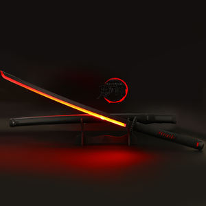 Arme en gros lumière LED jouet épées <span class=keywords><strong>Katana</strong></span> One Pieces Zoro Cosplay <span class=keywords><strong>bois</strong></span> Cool épées pour enfants - Product Image 1