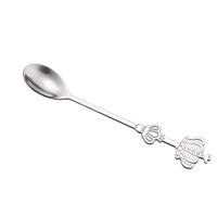 Cuillère à mélanger créative à dessert en acier inoxydable, cuillère à tasse, cuillère à café pour hôtel
