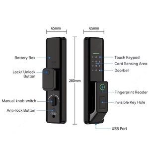 Automation Smart TTlock Password App Card <b>Electronic</b> Mortise <b>Door</b> <b>Lock</b> European Style <b>for</b> Smart Home - Product Image 4
