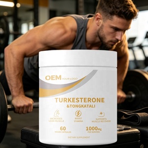 Hot Selling Turkesterone and Tongkat Ali Capsules <b>Supplement</b> Increase Lean <b>Muscle</b> and Support <b>Muscle</b> <b>Recovery</b> - Product Image 1