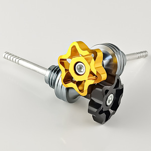 Jauge à huile de moto Qiangye 20 mm, design fleur de prunier, pour modification de moteur GY6, argent, noir, or, rouge, bleu - Product Image 3