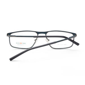 Monture de lunettes rectangulaire à monture complète Grey Jack 5085, verres anti-UV, monture en métal unisexe, design tendance - Product Image 2