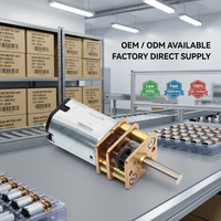 Moteur à engrenages micro DC 12 mm N20 N30 N10 3V 6V 12V 100-12100 tr/min, faible bruit, boîte de vitesses métallique, mini-moteur de réduction pour ventilateur de maison intelligente