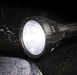 Camping Extérieur 30W Super Lumineux USB Rechargeable Forte Lumière <span class=keywords><strong>Torche</strong></span> Portable Grande Taille LED <span class=keywords><strong>Lampe</strong></span> de Poche <span class=keywords><strong>avec</strong></span> Lanière - Product Image 6