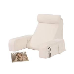 17 \ "màu xám mật độ cao dệt kim bọt đọc sách giường phần còn lại gối trở lại hỗ trợ gối cho trẻ em xem TV - Product Image 1