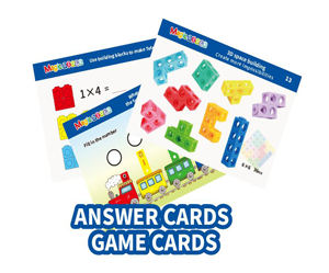 Bloques de números matemáticos 100 Uds bloques de bricolaje Cubo de enlace juguetes educativos niños aprendizaje matemáticas juguete - Product Image 2