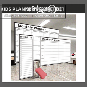 Reusable Magnetic Calendar and Whiteboard Sticker Ideal for Monthly Planning Study Notes and Home Organization - Product Image 2