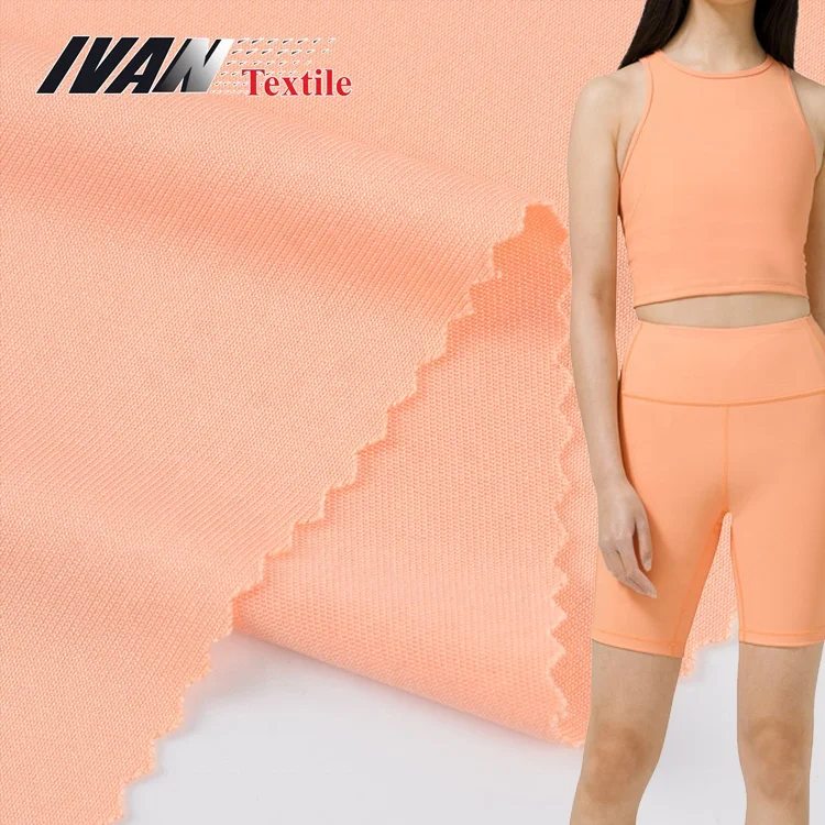 Custom color yoga wear fabric polyster spandex 94 polyester 6 spandex fabric for sportswear