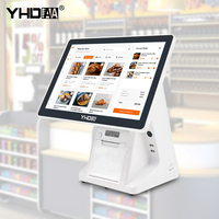 Caisse enregistreuse commerciale tout-en-un d'écran tactile de terminal de point de vente de 15.6 pouces avec l'imprimante de reçu thermique de 80mm