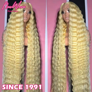 <span class=keywords><strong>Parrucca</strong></span> Frontale Completa 13x4 in Pizzo HD Biondo 613, Capelli Vergini Ricci a Onda Profonda, Densità 150 180 200 250, 100% Capelli Umani, Saldi di Liquidazione per Donne - Product Image 4