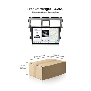 Youducar Radio de Coche Android de 9 Pulgadas con Reproductor de DVD y Navegación para <span class=keywords><strong>Toyota</strong></span> Vios / Belta / <span class=keywords><strong>Yaris</strong></span> Sedan 2008-2013, <span class=keywords><strong>Apple</strong></span> <span class=keywords><strong>CarPlay</strong></span> - Product Image 3