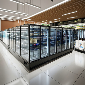 フリーザーウォークインクーラールーム機器スーパーマーケット商用ディスプレイ優れた空冷クールガラスドア付き - Product Image 3