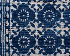 Indigo Black Hand Block Printed Cotton <b>Runner</b> Rug Handmade Boho Floor <b>Carpet</b> Various Sizes - Product Image 3